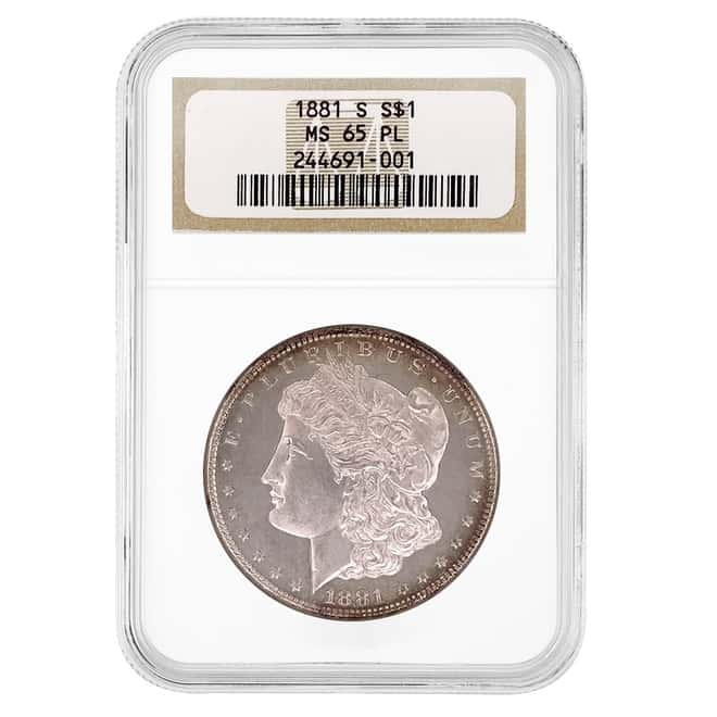 1881-S Morgan Silver Dollar $1 NGC MS 65 PL