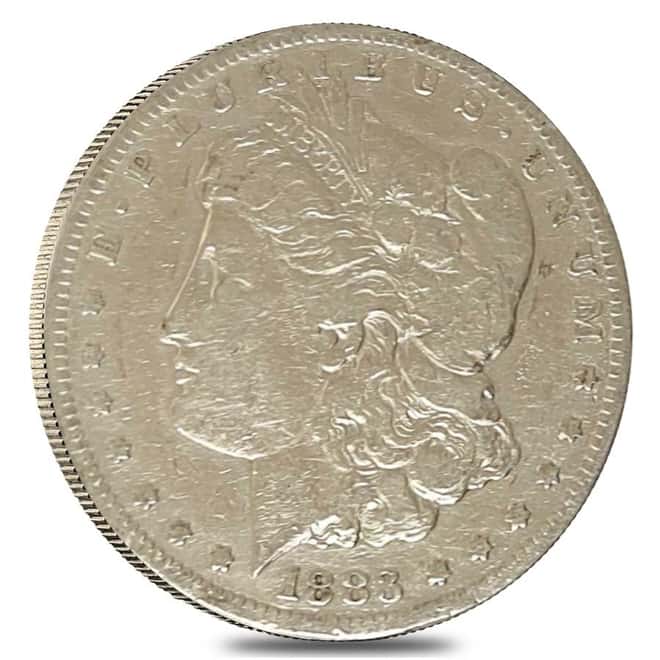 1883-CC Morgan Silver Dollar $1 Cleaned