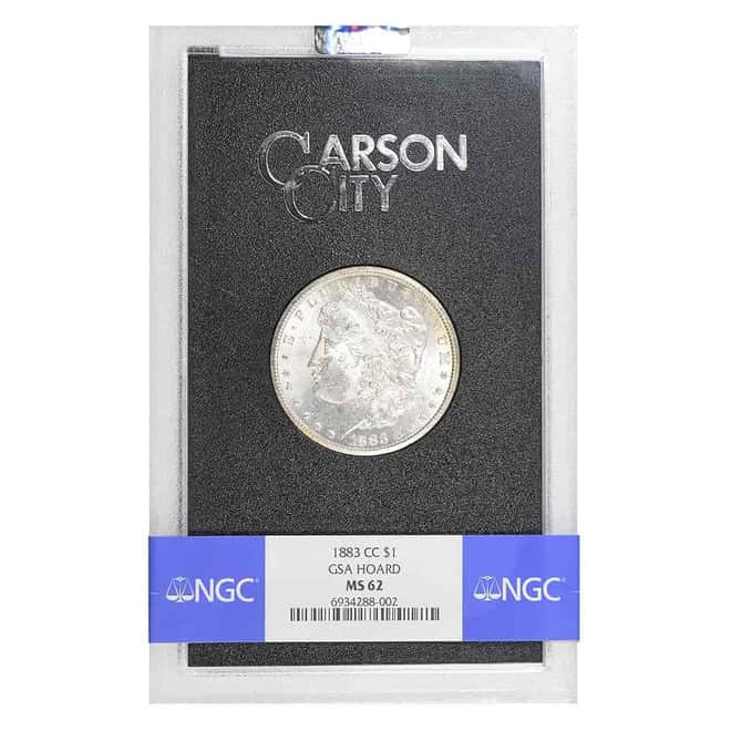1883-CC Morgan Silver Dollar $1 NGC MS 62 GSA