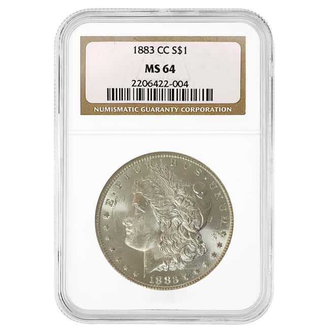 1883-CC Morgan Silver Dollar $1 NGC MS 64