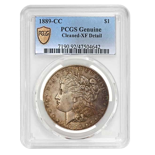 1889-CC Morgan Silver Dollar $1 PCGS XF Detail