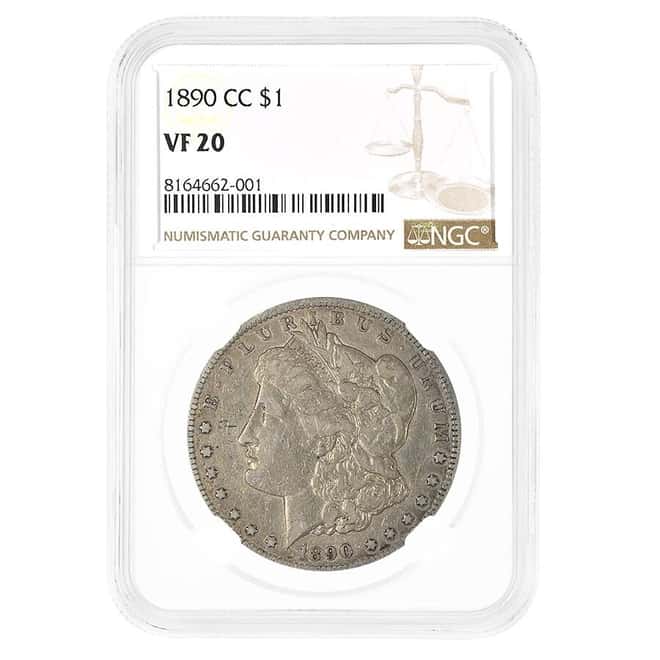 1890-CC Morgan Silver Dollar $1 NGC VF 20