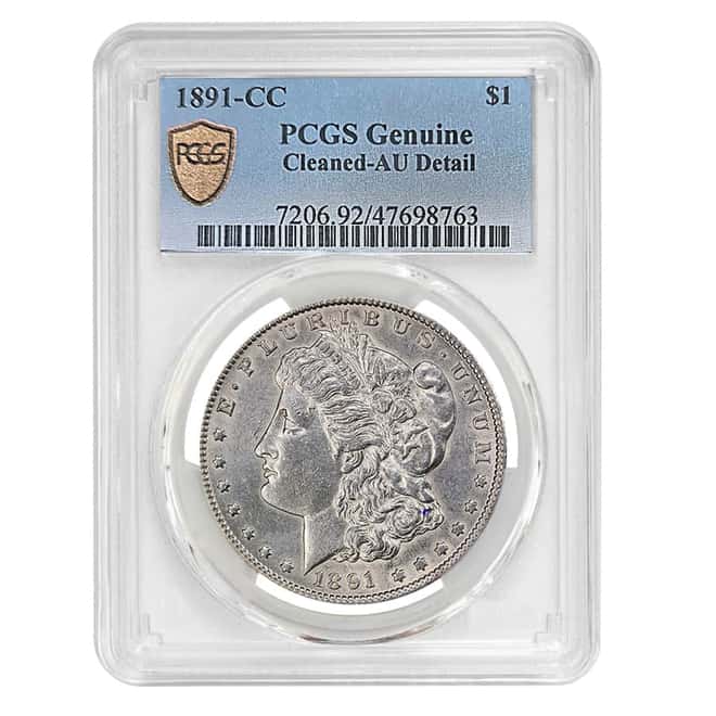 1891-CC Morgan Silver Dollar $1 PCGS AU Detail
