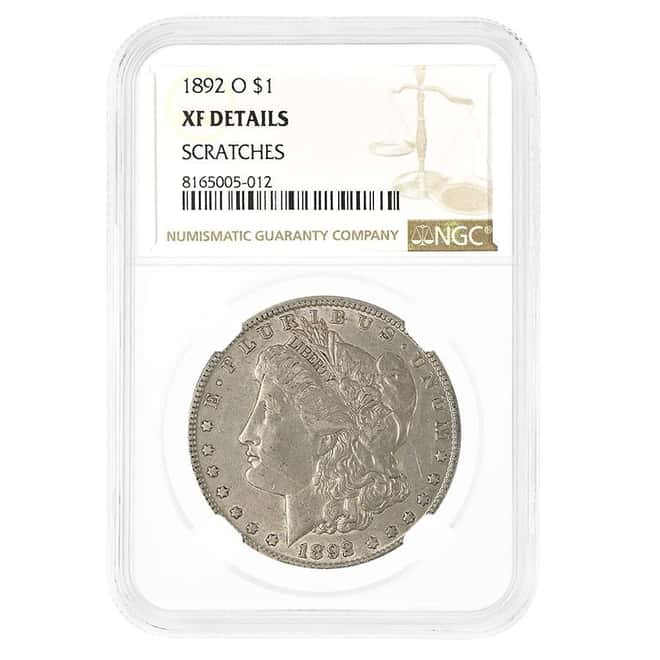 1892-O Morgan Silver Dollar $1 NGC XF Details