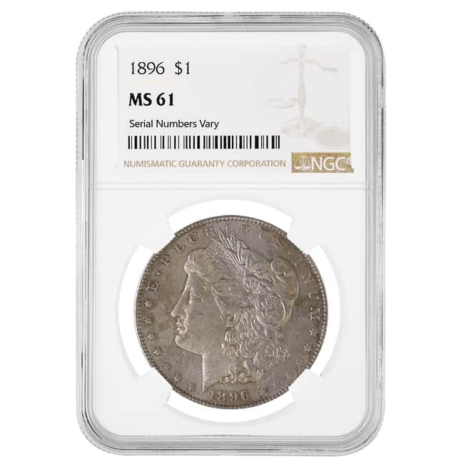 1896 Morgan Silver Dollar $1 NGC MS 61