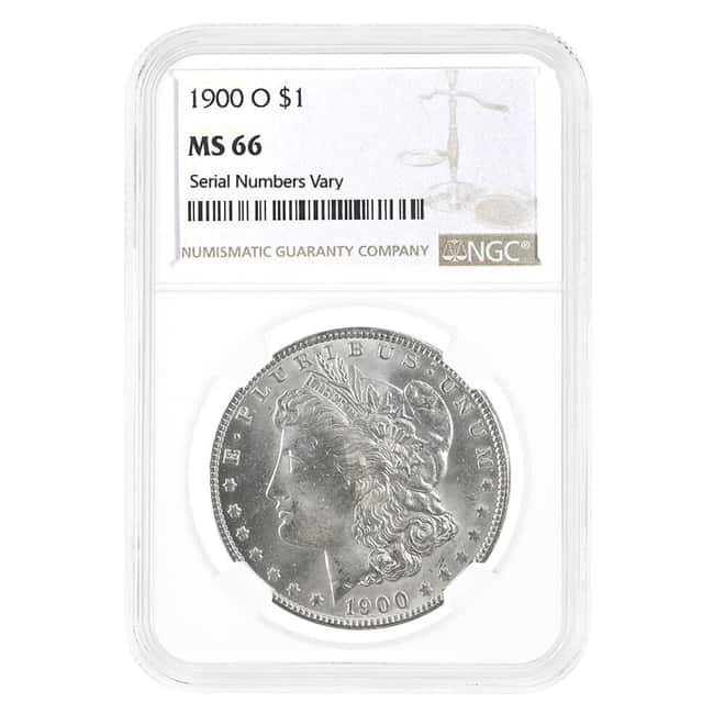 1900-O Morgan Silver Dollar $1 NGC MS 66