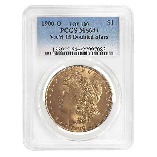 1900-O Morgan Silver Dollar $1 VAM 15 Doubled Stars PCGS MS 64+
