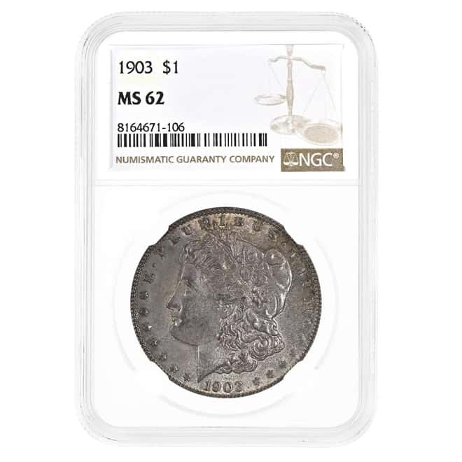1903 Morgan Silver Dollar $1 NGC MS 62