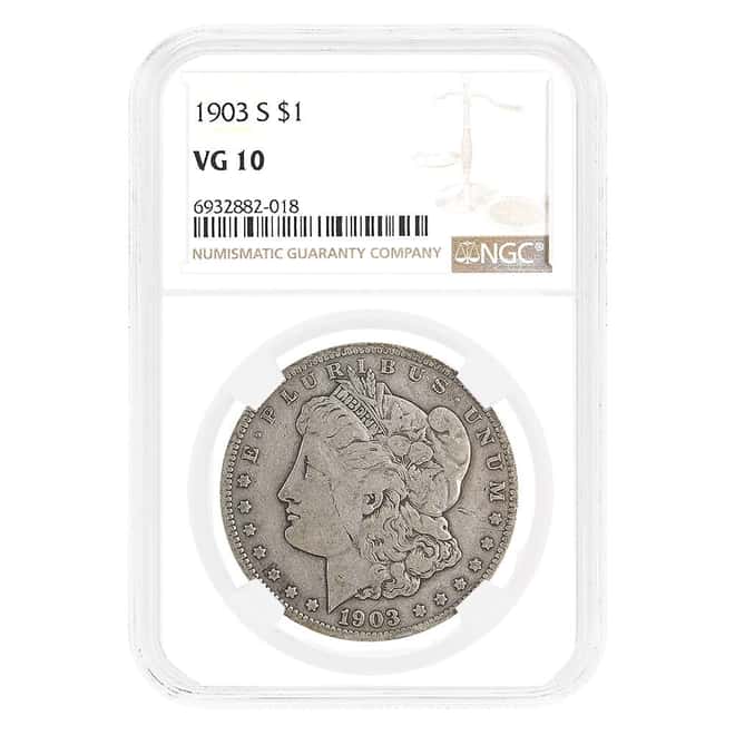 1903-S Morgan Silver Dollar $1 NGC VG 10