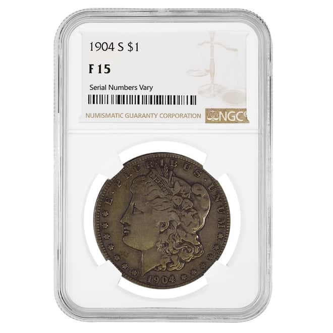 1904-S Morgan Silver Dollar $1 NGC F 15
