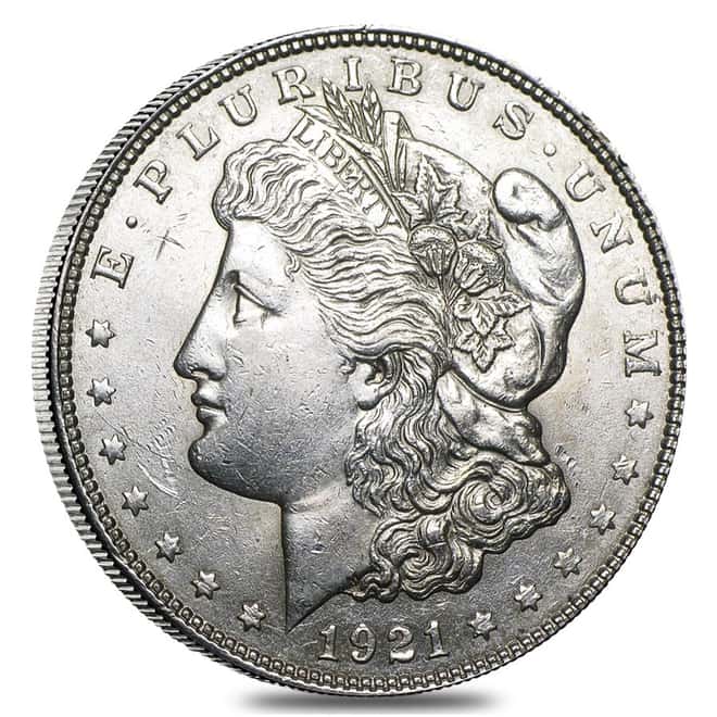 Roll of 20 - 1921 Morgan Silver Dollar AU (Lot, Tube of 20)