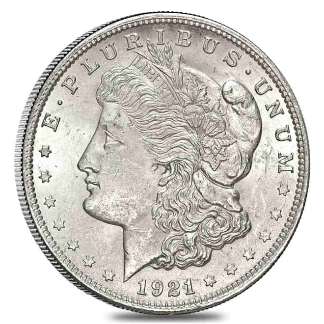 1921 Morgan Silver Dollar BU