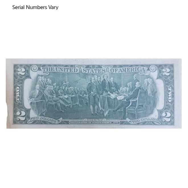 1976 $2 Federal Reserve Note Currency Note Cull