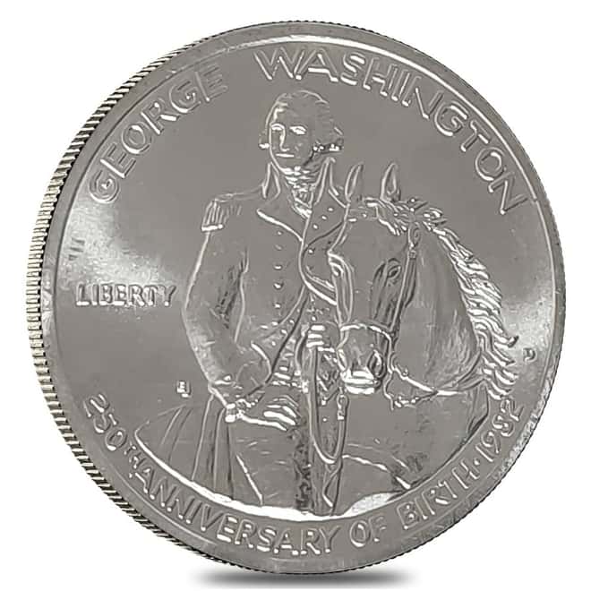 1982 S/D Washington Half Dollar 90% Silver Commem Proof/BU (w/Box & COA)