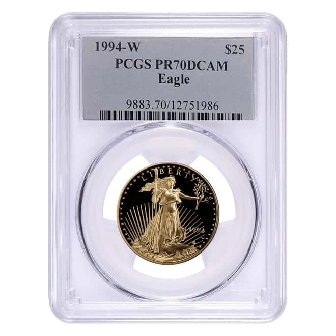 1994-W 1/2 oz Proof Gold American Eagle PCGS PF 70 DCAM