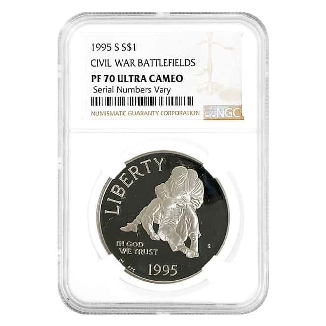 1995 S Civil War Battlefields $1 Silver Dollar Commemorative NGC PF 70 UCAM