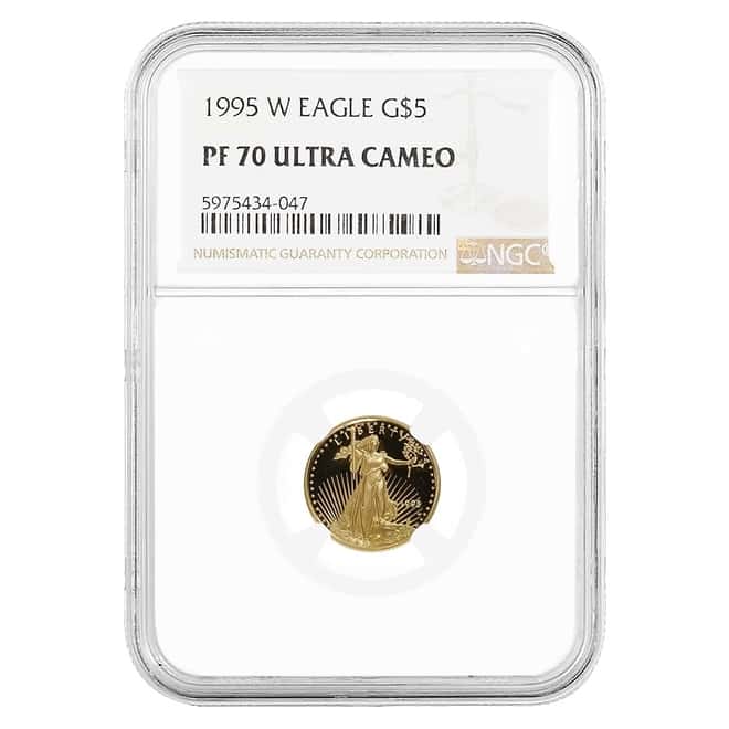 1995 W 1/10 oz $5 Proof Gold American Eagle NGC PF 70 UCAM