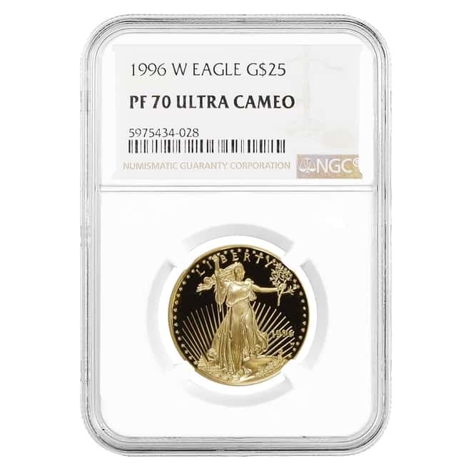 1996 W 1/2 oz $25 Proof Gold American Eagle NGC PF 70 UCAM