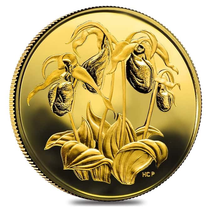 1999 Canada 1.22 oz Proof Gold Golden Slipper Coin .99999 Fine