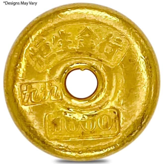 1.2057 oz Chinese Tael .9999 Fine Gold