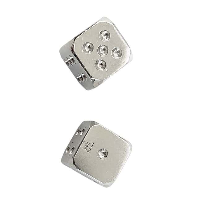 1.33 oz Pair of Platinum Gaming Dice .995 Fine