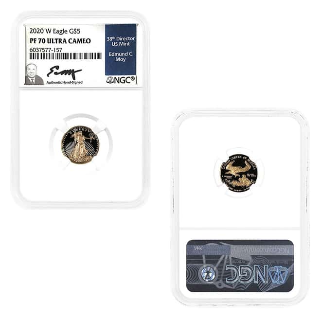 2020-W 1.85 oz Proof Gold Eagle 4-Coin Set NGC PF 70 (Moy)