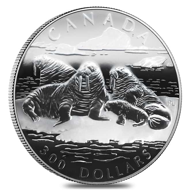 2003 Canada 1.85 oz Proof Platinum Atlantic Walrus .9995 Fine 4-Coin Set (w/Box & COA)
