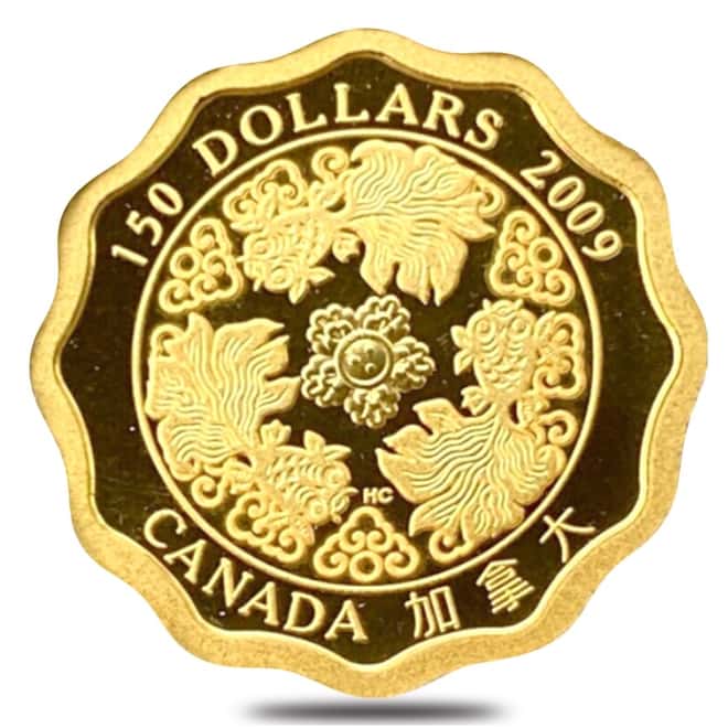 2009 Canada 1/3 oz Proof Gold Blessings of Wealth Coin (w/Box & COA)