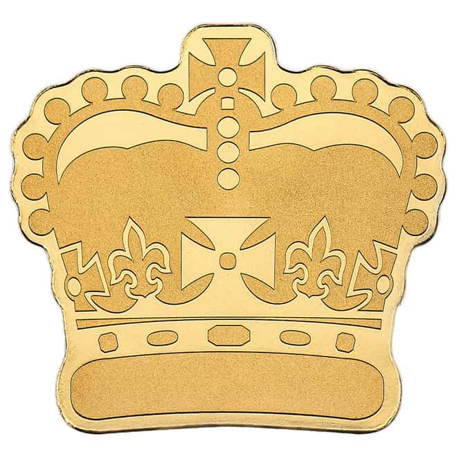 1/2 gram Gold Crown Palau Coin .9999 Fine