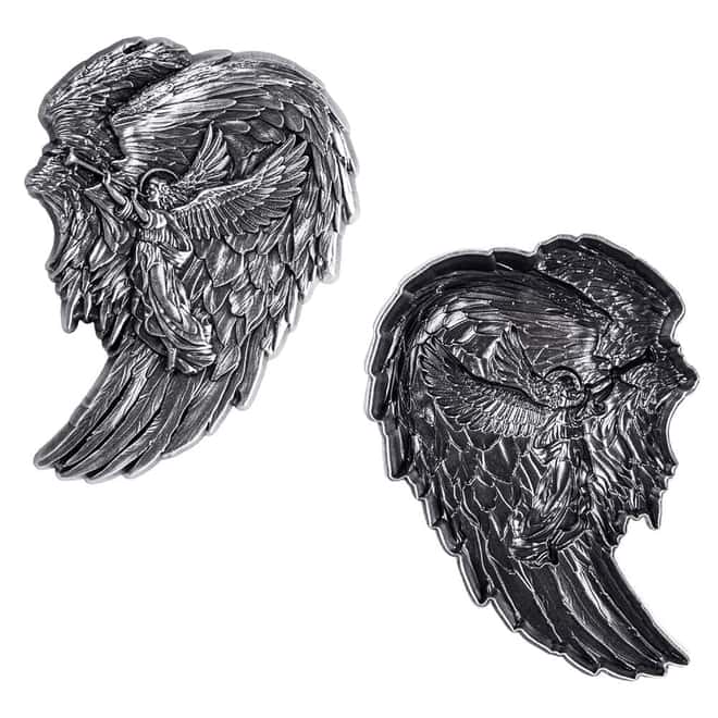 2 oz South Korea Silver Archangel Gabriel Wings Stackable .999 Fine