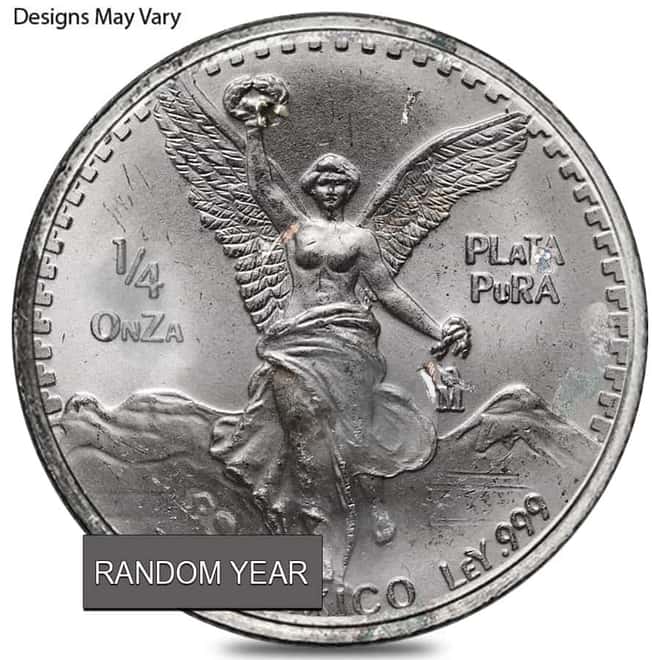 1/4 oz Mexican Silver Libertad Coin Cull (Random Year)