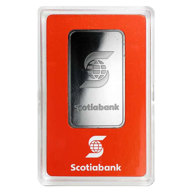 1 oz Palladium Bar - Scotiabank Valcambi Suisse .9995 Fine (In Assay)