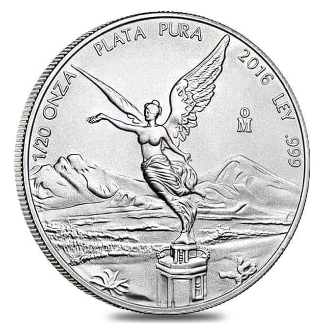 2016 1/20 oz Mexican Silver Libertad Coin .999 Fine BU