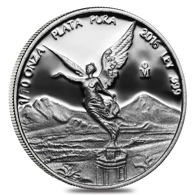 2016 1/10 oz Mexican Silver Libertad Coin .999 Fine Proof (In Cap)