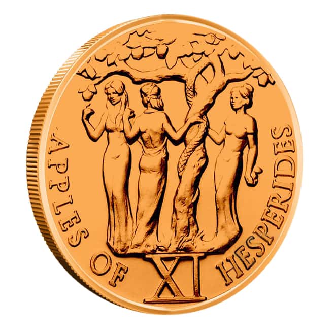 1 oz Hercules Eleventh Labor - Apples of Hesperides Copper Round