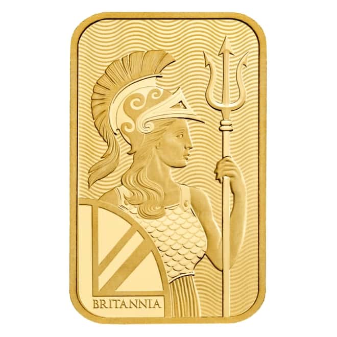 1 gram Britannia Gold Bar Henna Design .9999 Fine (In Assay)