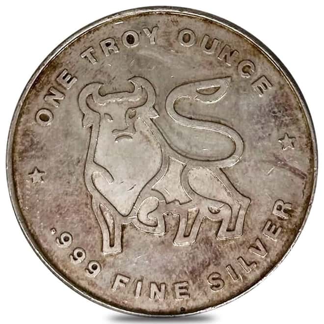 1 oz Merrill Lynch Silver Round .999 Fine
