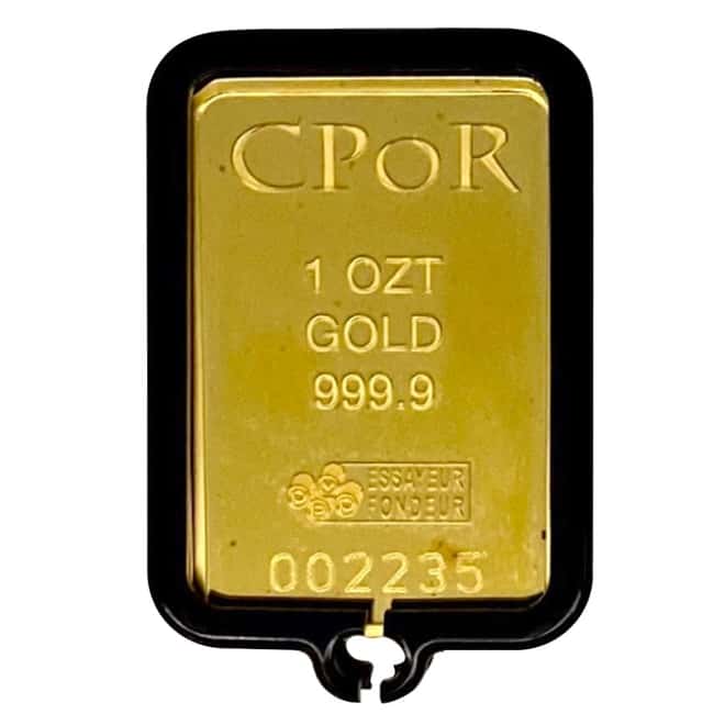 1 oz PAMP Suisse Jean Paul Gaultier Gold Bar .9999 Fine (w/Box & COA)