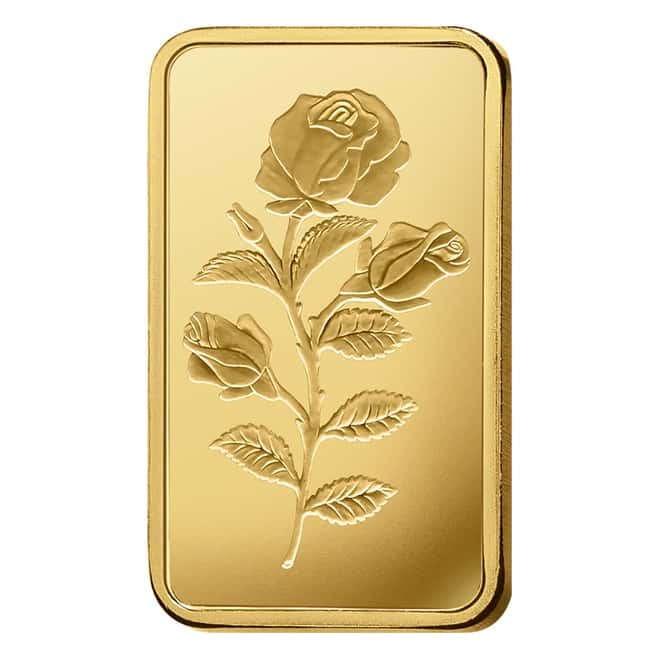 1 oz PAMP Suisse Rosa Gold Bar .9999 Fine (In Assay)
