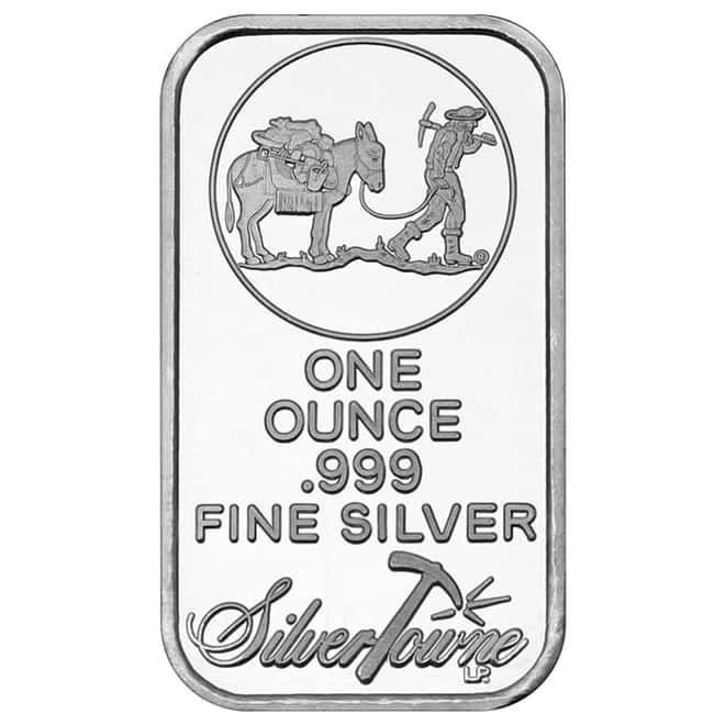 1 oz Prospector Silver Bar .999 Fine