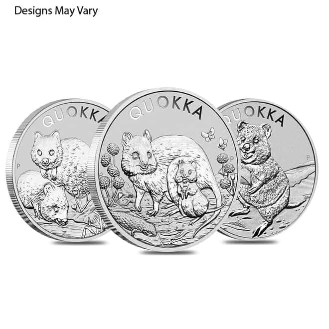 1 oz Silver Australian Quokka Coin Perth Mint BU (Random Year)