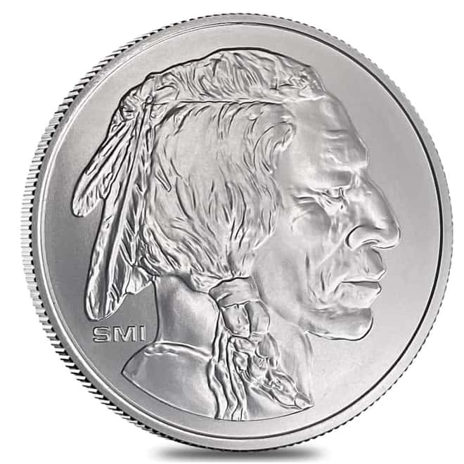 1 oz Sunshine Mint Buffalo Silver Round .999 Fine