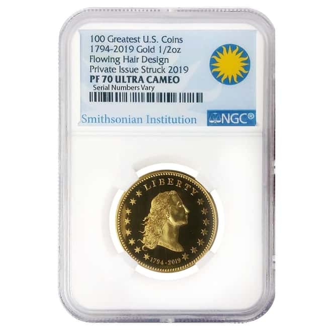 1794-2019 Smithsonian America's First Silver Dollar 3-Medal Set NGC PF 70
