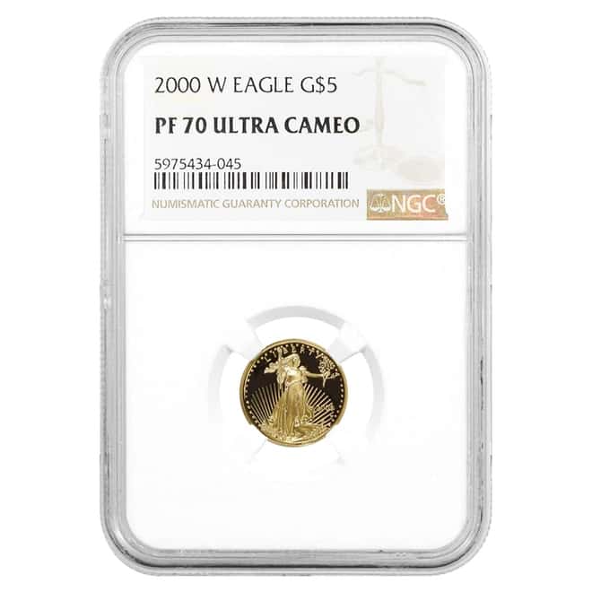 2000 W 1/10 oz $5 Proof Gold American Eagle NGC PF 70 UCAM