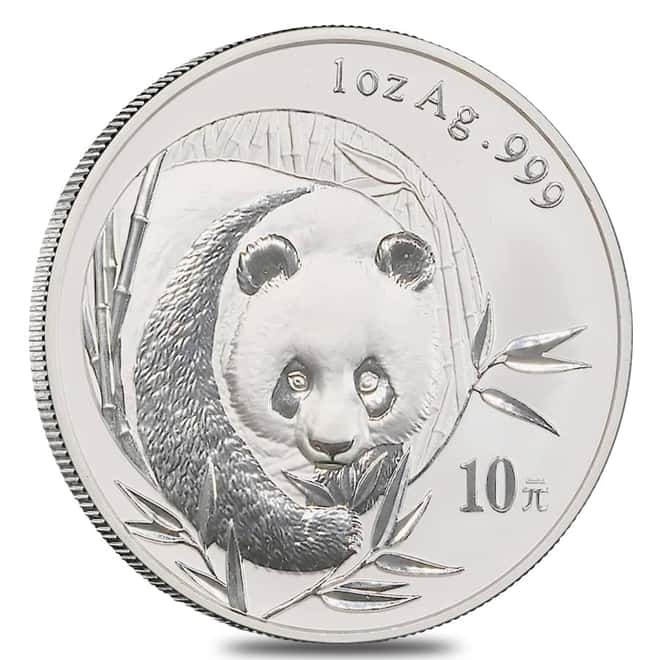 2003 1 oz Chinese Silver Panda 10 Yuan .999 Fine BU