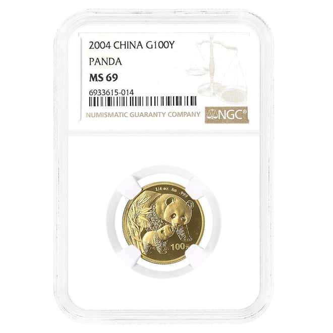 2004 1/4 oz Chinese Gold Panda 100 Yuan NGC MS 69