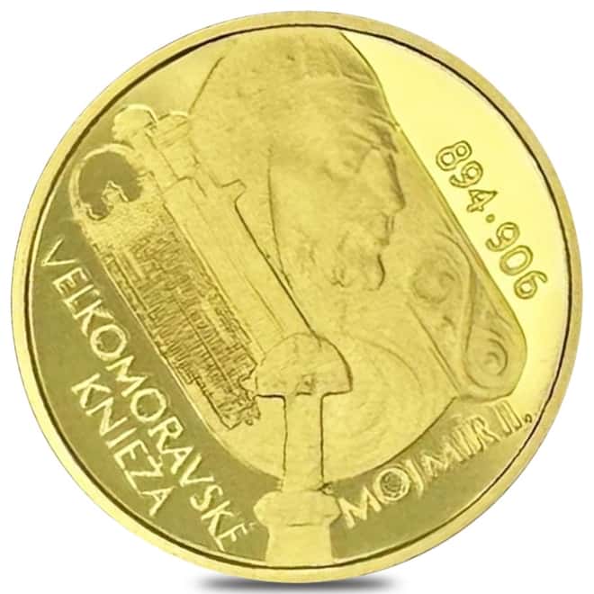 2006 Slovakia Moravian Ruler Mojmir II 5000 Crown Gold Coin