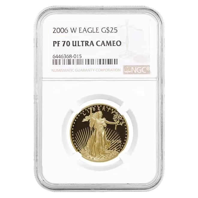 2006 W 1/2 oz $25 Proof Gold American Eagle NGC PF 70 UCAM