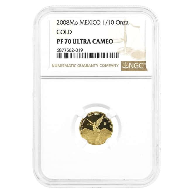2008 1/10 oz Proof Mexican Gold Libertad NGC PF 70 UCAM