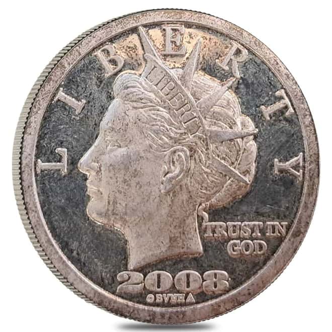 2008 2/5 oz NORFED Liberty $20 Silver Round .999 Fine